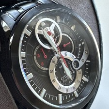 Relógio Citizen Eco-Drive Brycen masculino calendário preto 42MM BL8097-52E *Arranhado*, usado comprar usado  Enviando para Brazil