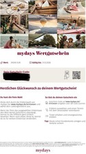 Mydays wertgutschein 399 gebraucht kaufen  Erfurt