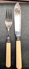 Antikes fischbesteck teile gebraucht kaufen  Braunschweig