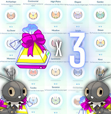 Cartões postais x3 de todas as regiões 🦋 Scatterbug & Vivillon 🦋 Pokemon Go 🦋 comprar usado  Enviando para Brazil