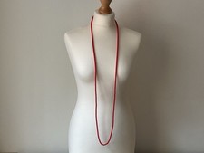 Long red beads for sale  NORTHAMPTON