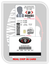 Cartões de identificação Blackwater International feitos sob medida com sua foto, usado comprar usado  Enviando para Brazil