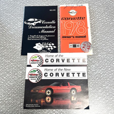 Chevrolet Corvette 1978 manual de propietario y documentación pinback 25 aniversario segunda mano  Embacar hacia Mexico