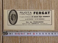 Antica pubblicità 1923 usato  Italia