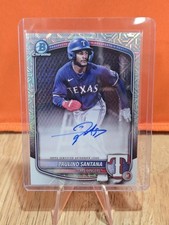 Usado, 2025 Bowman Chrome Mega Box Paulino Santana Auto BMA-PS Rangers comprar usado  Enviando para Brazil
