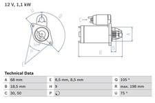 Bosch anlasser starter gebraucht kaufen  Oberlungwitz