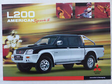 Mitsubishi L200 American Sport II MJ 2003 - Preview Prospekt Brochure 09.2002, usado comprar usado  Enviando para Brazil