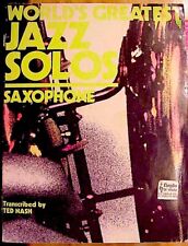 Livro de partituras de saxofone World's Greatest Jazz Solos -TED NASH - Edição 1978 comprar usado  Enviando para Brazil