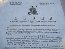 Manifesto napoleonico repubbli usato  Bologna