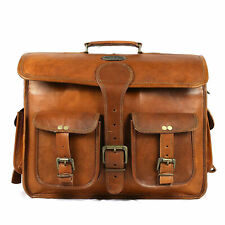 Men's Brown New Business Crossbody Bag Leather Office Genuine Laptop Briefcase comprar usado Men's Brown New Business Crossbody Bag Leather Office Genuine Laptop Briefcase comprar usado  Enviando para Brazil