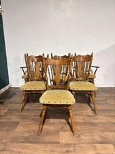Six vintage oak for sale  WREXHAM
