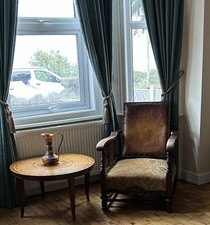 Edwardian mahogany armchair for sale  FOLKESTONE