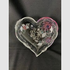 heart shaped glass bowls for sale  Rockford