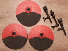 3 almofadas de prato Alesis DM7X 10" -VERMELHO - 2 zonas únicas e 1 com estrangulador (TUDO FUNCIONA) comprar usado  Enviando para Brazil