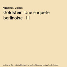 Goldstein une enquête gebraucht kaufen  Trebbin