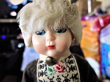 Vintage costume doll for sale  BRIXHAM