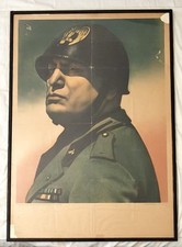 Raro manifesto mussolini usato  Castelnuovo Don Bosco