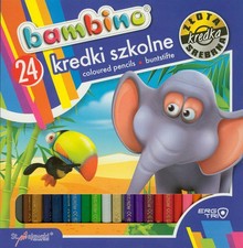 Kredki szkolne Bambino drewniane trójkątne 24 kolory na sprzedaż  PL