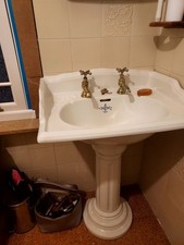 Victorian basin pillar for sale  HORLEY