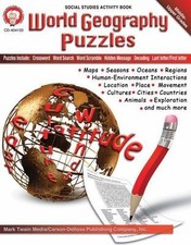 World Geography Puzzles, Grades 6 - 12 comprar usado  Enviando para Brazil