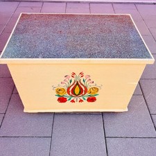 Vintage holztruhe handbemaltem gebraucht kaufen  Köln