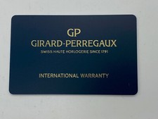Autêntico Girard Perregaux relógio não escrito garantia garantia cartão certificado comprar usado Autêntico Girard Perregaux relógio não escrito garantia garantia cartão certificado comprar usado  Enviando para Brazil