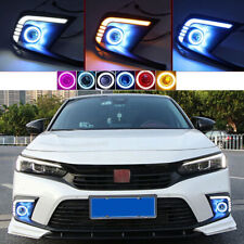 Kit de substituição de 3 cores para Honda Civic 11th 22-23 LED DRL farol de neblina dianteiro olho de anjo comprar usado  Enviando para Brazil