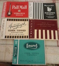 Five vintage cigarettes for sale Five vintage cigarettes for sale  BEDALE