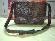 Handtasche krokotasche krokodi gebraucht kaufen  Eggenstein-Leopoldshafen