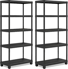 5tier black plastic for sale  BRADFORD