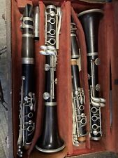 Pair of grendilla wood clarinets in Bb and A by Buisson Paris segunda mano  Embacar hacia Argentina