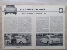 VW Volkswagen 1600 TL, II, Test, 1965 comprar usado  Enviando para Brazil