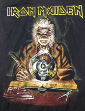 Iron Maiden 7th Son vintage 1980s CONCERT T SHIRT UNWORN Screen Stars L MISPRINT comprar usado  Enviando para Brazil