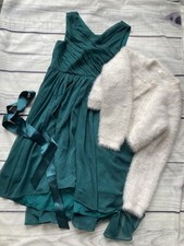 Girls green occasion for sale  LUTON