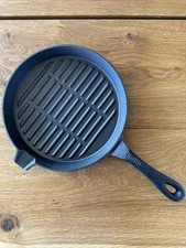 Ferro fundido 9" grelha redonda frigideira frigideira frigideira com bico de drenagem comprar usado  Enviando para Brazil
