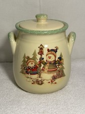 christmas 2 lidded canisters for sale  Mc Alisterville