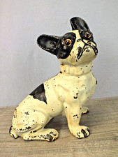 Batente de porta de ferro fundido antigo buldogue francês com pintura original da National Foundry comprar usado  Enviando para Brazil