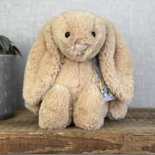 Coelho de Pelúcia Jellycat Médio Bashful Honey Bunny - Coelho de Pelúcia Aposentado 12" comprar usado  Enviando para Brazil