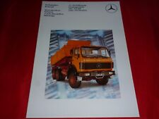 MERCEDES NG Schwere 3-Achs-Baustellenfahrzeuge Prospekt Brochure Depliant 1983 comprar usado  Enviando para Brazil