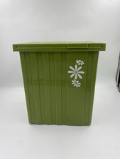 Adesivo vintage Fesco Y-123 retrô verde abacate branco margarida pequena lata de lixo com tampa comprar usado  Enviando para Brazil