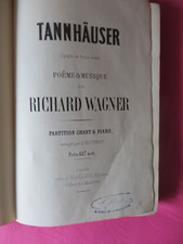 Tannhäuser opéra actes d'occasion  Saumur