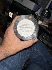 Usado, Quantidade = 12 fitas de cera premium aprimoradas em resina para impressora Zebra 165 mm × 450 m comprar usado  Enviando para Brazil