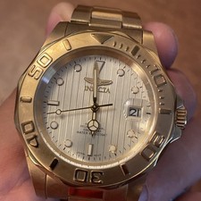 Invicta todo em aço inoxidável Goldtone 200M resistente comprar usado  Enviando para Brazil