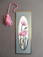 Embroidered bookmark pink for sale  NORWICH
