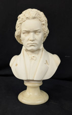 BUSTO LUDWIG VAN BEETHOVEN EM PEDESTAL DE MÁRMORE ITALIANO 8 1/2" DE ALTURA ASSINADO comprar usado  Enviando para Brazil