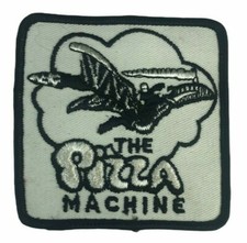 Patch de costura 'The Pizza Machine' -Jaquetas-Mochilas-Jeans 3,5" (Branco e Preto) comprar usado  Enviando para Brazil