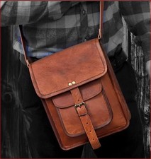 Men leather satchel for sale  Clyo