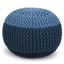 blue knitted pouf for sale blue knitted pouf for sale USA