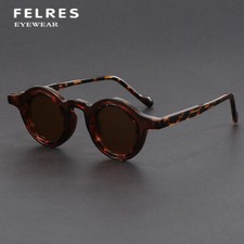 Óculos de sol unissex redondo polarizado armação grossa óculos de direção personalidade UV400 , usado comprar usado  Enviando para Brazil