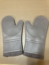 Par de luvas de silicone cinza antiderrapante BHG luvas de forno para churrasqueira forno ou fogão novo sem etiquetas comprar usado  Enviando para Brazil